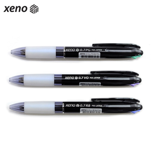 제노 3색 볼펜 0.7mm(흑색+2색)