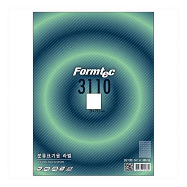 폼텍 LQ-3110 분류표기용 라벨지 20매 26x29.5